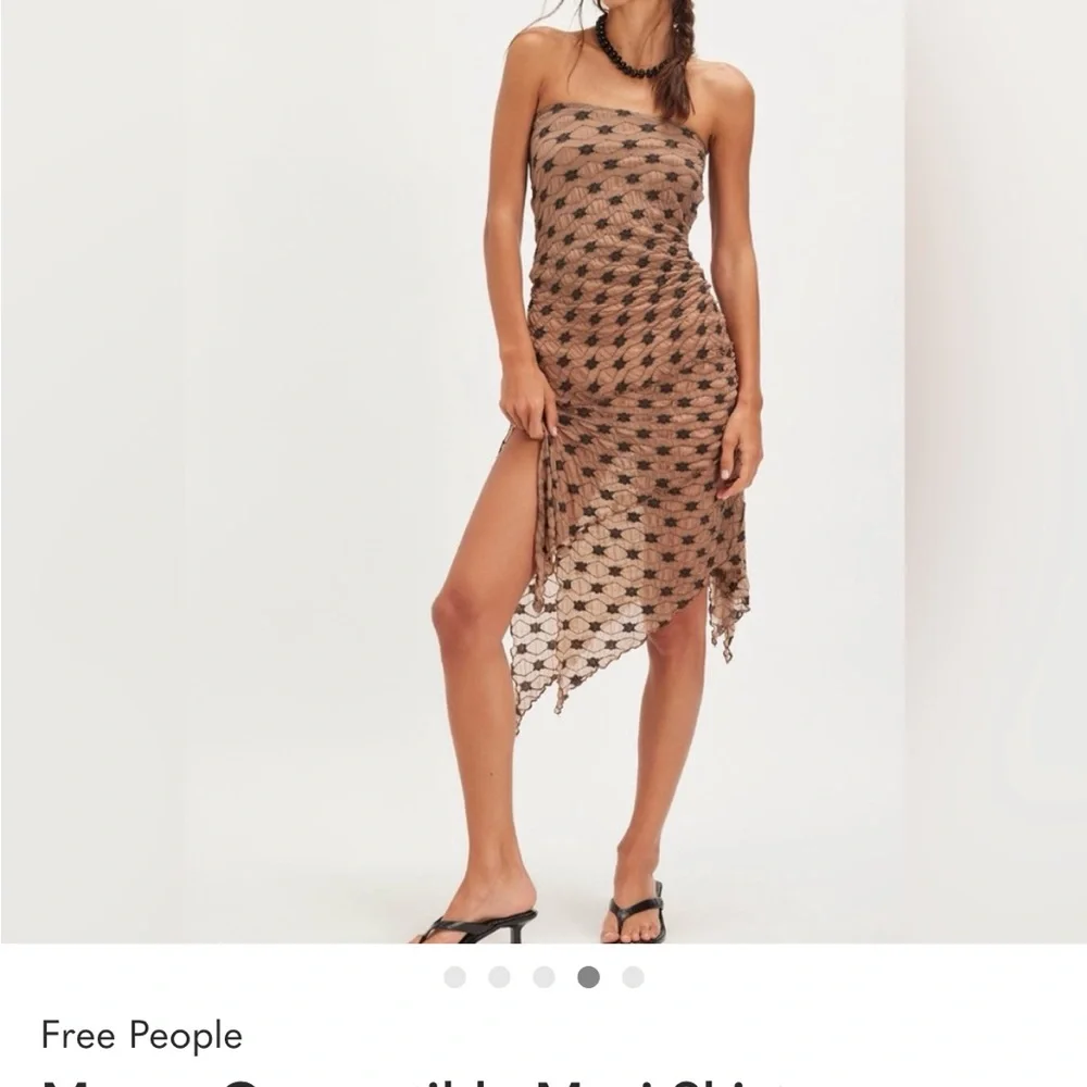 Free People Margo Maxi Skirt - Black and Brown - Picture 4 of 8